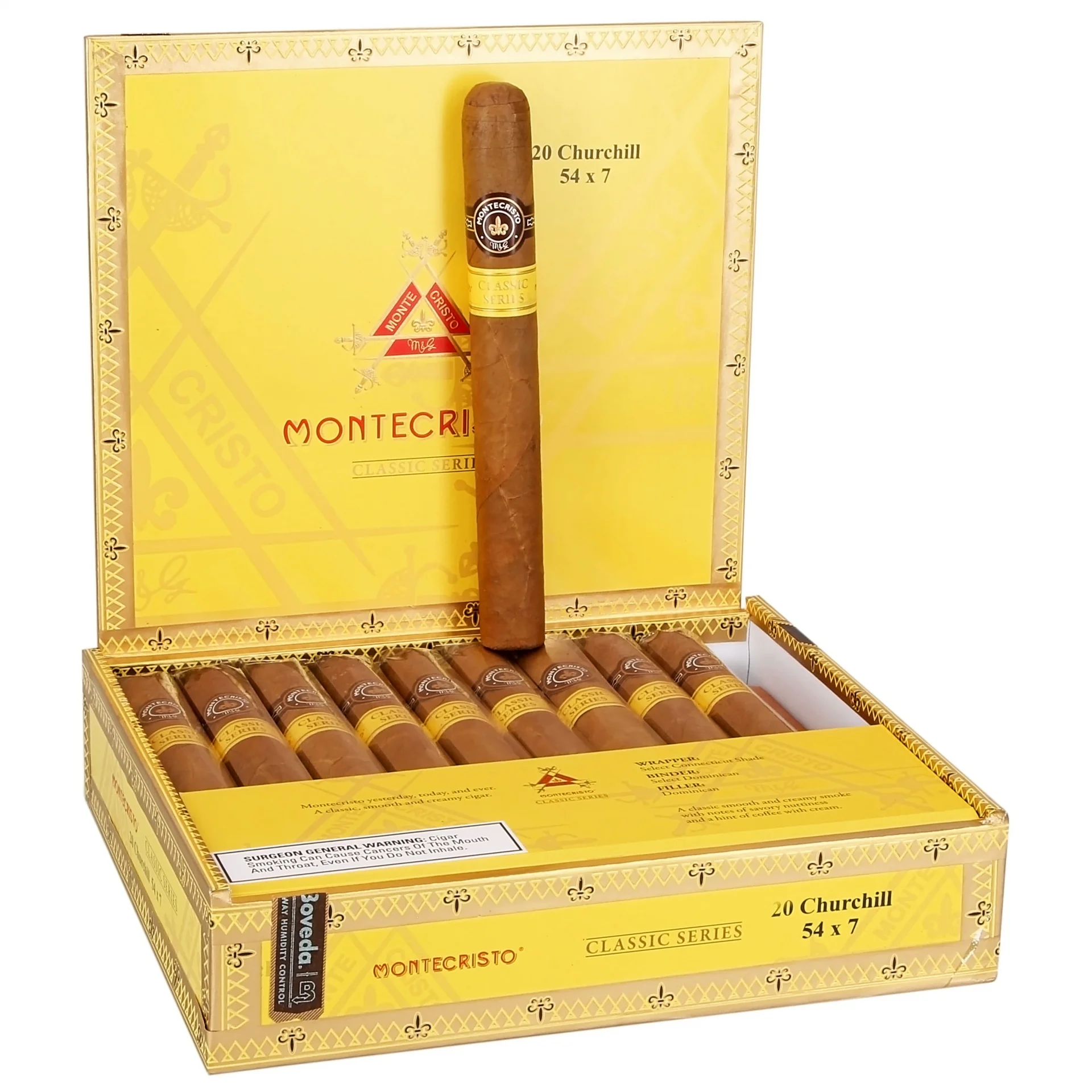 montecristo-classic-churchill-54-7577065026327-sw3103sh3103 Montecristo Classic Churchill 20'li - Görsel 1