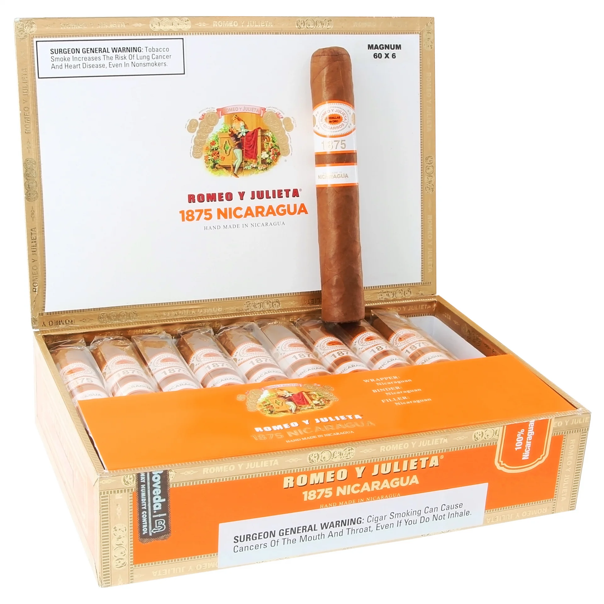 romeo-y-julieta-1875-nicaragua-magnum-20-li-puro-6961032543462-sw3097sh3097 Romeo Y Julieta 1875 Nicaragua Magnum 20'li Puro - Görsel 1