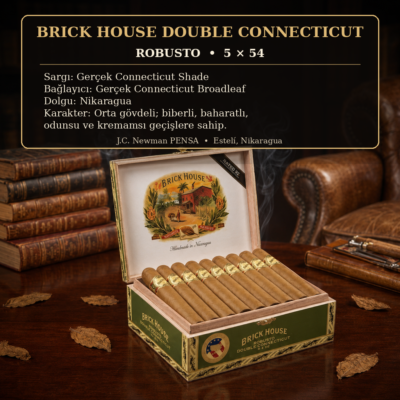 Brick House Double Connecticut Robusto 25’li