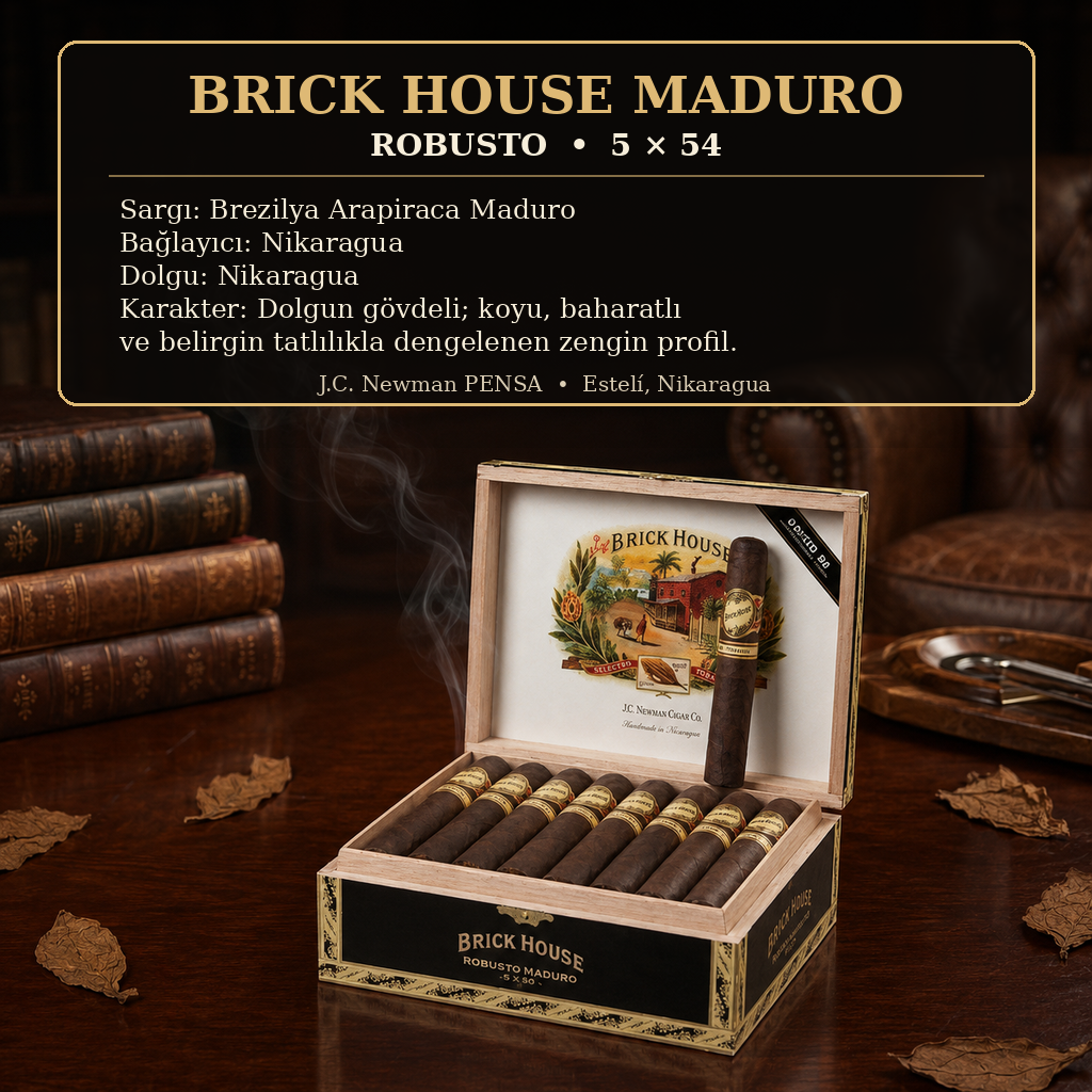 Brick-House-Maduro-Robusto Brick House Maduro Robusto 25'li - Görsel 1
