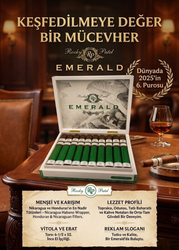 Rocky Patel Emerald Robusto 20’li