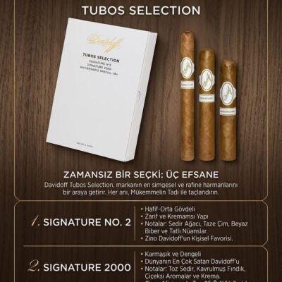 Davidoff Tubos Selection 3'lü