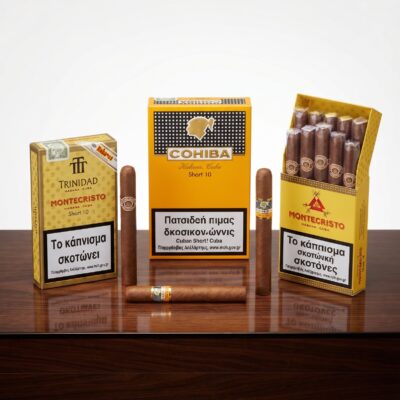 Küba Short Sigarillo Serisi Cohiba, montecristo ve Trinidat 3 paket 10'lu