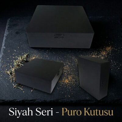 Siyah Ahşap Puro Saklama Kutusu (20-25 Kapasiteli Humidor) - Öne Çıkan Görsel