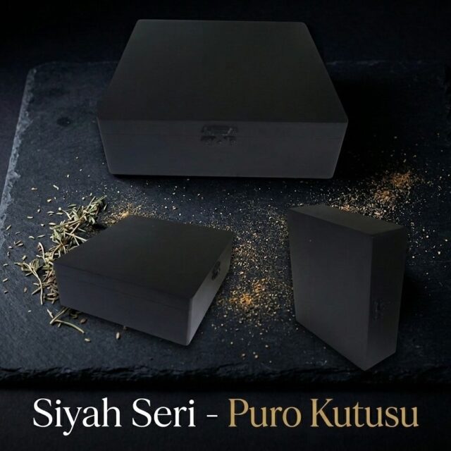 Siyah Ahşap Puro Saklama Kutusu (20-25 Kapasiteli Humidor) - Öne Çıkan Görsel