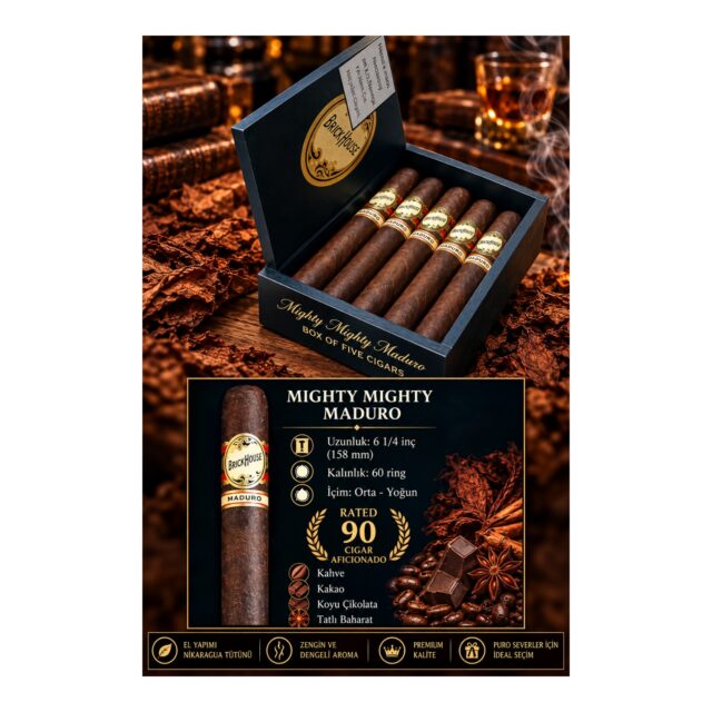 Brick House Mighty Mighty Maduro Nikaragua Purosu - 5'li Kutu